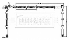 Borg & Beck - BRAKE HOSE - BBH8720 - Fits: DISCOVERY IV(L319) 7/12>