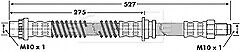Borg & Beck - BRAKE HOSE - BBH6843 - Fits: Rover 75,MG ZT
