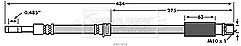 Borg & Beck - BRAKE HOSE - BBH7854 - Fits: Saab 9-3 (YS3F)