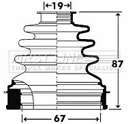First Line - CV JOINT BOOT KIT - FCB2901 - Fits: Ford Focus II, C-Max
