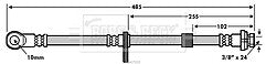 Borg & Beck - BRAKE HOSE - BBH7555 - Fits: Chrys Sebring,Jeep Compass