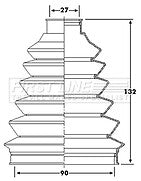 First Line - CV JOINT BOOT KIT - FCB6235 - Fits: Chrysler Grand Voyager