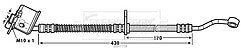 Borg & Beck - BRAKE HOSE - BBH7758 - Fits: Hyundai Accent 06-