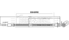 Borg & Beck - BRAKE HOSE - BBH8992 - Fits: ES (2018-) Z10,UX (2018-)/Camry (2017-) V7
