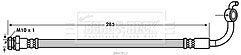 Borg & Beck - BRAKE HOSE - BBH7812 - Fits: Mazda MX-5 (NA,NB)