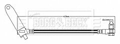 Borg & Beck - BRAKE HOSE - BBH7536 - Fits: Ford Transit 7/03-