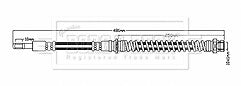 Borg & Beck - BRAKE HOSE - BBH6814 - Fits: M'bishi Carisma,Volvo S40,V40