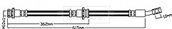 Borg & Beck - BRAKE HOSE - BBH8429 - Fits: Ren Koleos(HY) 2.0,2.5 1/10-