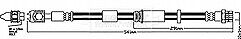 Borg & Beck - BRAKE HOSE - BBH7957 - Fits: VAG Mii,Citigo,Up 12-