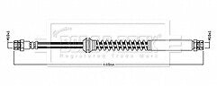 Borg & Beck - BRAKE HOSE - BBH8859 - Fits: Caddy IV 2015-