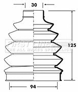 First Line - CV JOINT BOOT KIT - FCB6079 - Fits: Jeep Cherokee
