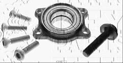 Key Parts - WHEEL BEARING KIT - KWB723 - Fits: Audi A6 V8 quattro, A8 - Front