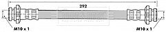 Borg & Beck - BRAKE HOSE - BBH6306 - Fits: Niss.Micra,Sunny,300ZX
