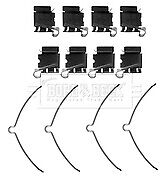 Borg & Beck - FITTING KIT - PADS - BBK1442 - Fits: Lexus IS,SC 00-