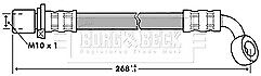 Borg & Beck - BRAKE HOSE - BBH7284 - Fits: Toyota Landcruiser KDJ/KZJ 96-