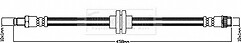 Borg & Beck - BRAKE HOSE - BBH8240 - Fits: Renault Fluence 02/10-