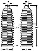 First Line - STEERING GAITER KIT - FSG3300 - Fits: Ford Galaxy, Mondeo, S Max