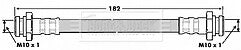 Borg & Beck - BRAKE HOSE - BBH6712 - Fits: Mitsubishi L200,Pajero II