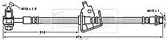 Borg & Beck - BRAKE HOSE - BBH7736 - Fits: Chevi Cruze,GM Astra GTC,Astra