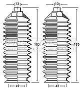 First Line - STEERING GAITER KIT - FSG3240 - Fits: Mazda 323 BG, BA series