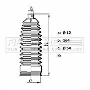 First Line - STEERING GAITER KIT - FSG3480 - Fits: Mercedes S-Class 350