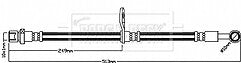 Borg & Beck - BRAKE HOSE - BBH8253 - Fits: Subaru Impreza WRX STi 09/07-