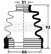First Line - CV JOINT BOOT KIT - FCB2861 - Fits: Subaru Legacy, Outback