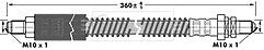 Borg & Beck - BRAKE HOSE - BBH6974 - Fits: Ford Escort est. 95-99