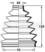 First Line - CV JOINT BOOT KIT - FCB6014 - Fits: Mazda, Mercedes, Nissan