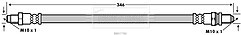 Borg & Beck - BRAKE HOSE - BBH7780 - Fits: Ford Fiesta IV 99-02