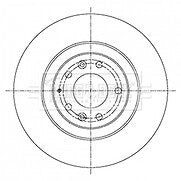 Borg & Beck - BRAKE DISC SINGLE - BBD6030S - Fits: Mazda CX-7 (Manual) 07-