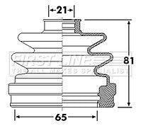 First Line - CV JOINT BOOT KIT - FCB6299 - Fits: Nissan Micra II