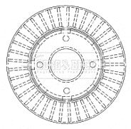 Borg & Beck - BRAKE DISC PAIR - BBD4477 - Fits: Mitsub.Colt 1.1,1.3,1.5 06/04-