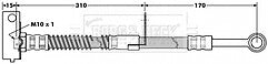 Borg & Beck - BRAKE HOSE - BBH7041 - Fits: Hyundai Getz 1.3,1.5,1.6 01-