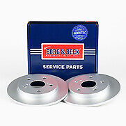 Borg & Beck - BRAKE DISC PAIR - BBD4666 - Fits: Toyota Auris (Japan built) 07-
