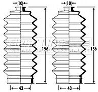 First Line - STEERING GAITER KIT - FSG3305 - Fits: Honda Accord 98-03