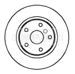 Borg & Beck - BRAKE DISC PAIR - BBD4185 - Fits: BMW Z3 E36 Cabrio 1997-