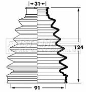First Line - CV JOINT BOOT KIT - FCB6056 - Fits: Toyota Land Cruiser Colorado
