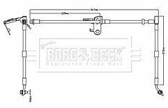 Borg & Beck - BRAKE HOSE - BBH8738 - Fits: DISCOVERY V L462 2016>