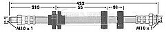 Borg & Beck - BRAKE HOSE - BBH6719 - Fits: Alfa 147,156,GT