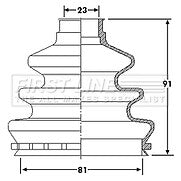 First Line - CV JOINT BOOT KIT - FCB6200 - Fits: Vauxhall Insignia