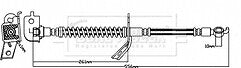 Borg & Beck - BRAKE HOSE - BBH8128 - Fits: Hyundai i30 10/07-09/12