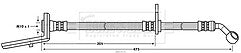 Borg & Beck - BRAKE HOSE - BBH7679 - Fits: Honda Civic VIII 1.3,1.8