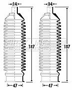 First Line - STEERING GAITER KIT - FSG3302 - Fits: Ford Transit Connect