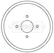 Borg & Beck - BRAKE DRUM - BBR7252 - Fits: PSA DS3,207 07-