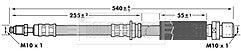 Borg & Beck - BRAKE HOSE - BBH6964 - Fits: Ford Fiesta V,Fusion(JU)