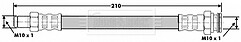 Borg & Beck - BRAKE HOSE - BBH6131 - Fits: Fiat Brava,Stilo,Lancia Delta