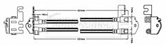 Borg & Beck - BRAKE HOSE - BBH8762 - Fits: Transit Box,Bus (2006>2014)