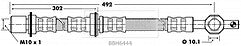 Borg & Beck - BRAKE HOSE - BBH6444 - Fits: Toyota Carina II 88-92