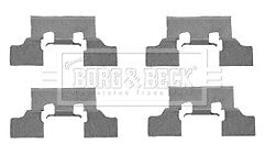 Borg & Beck - FITTING KIT - PADS - BBK1325 - Fits: Jaguar S Type, XJ6 3.0 99-3/09